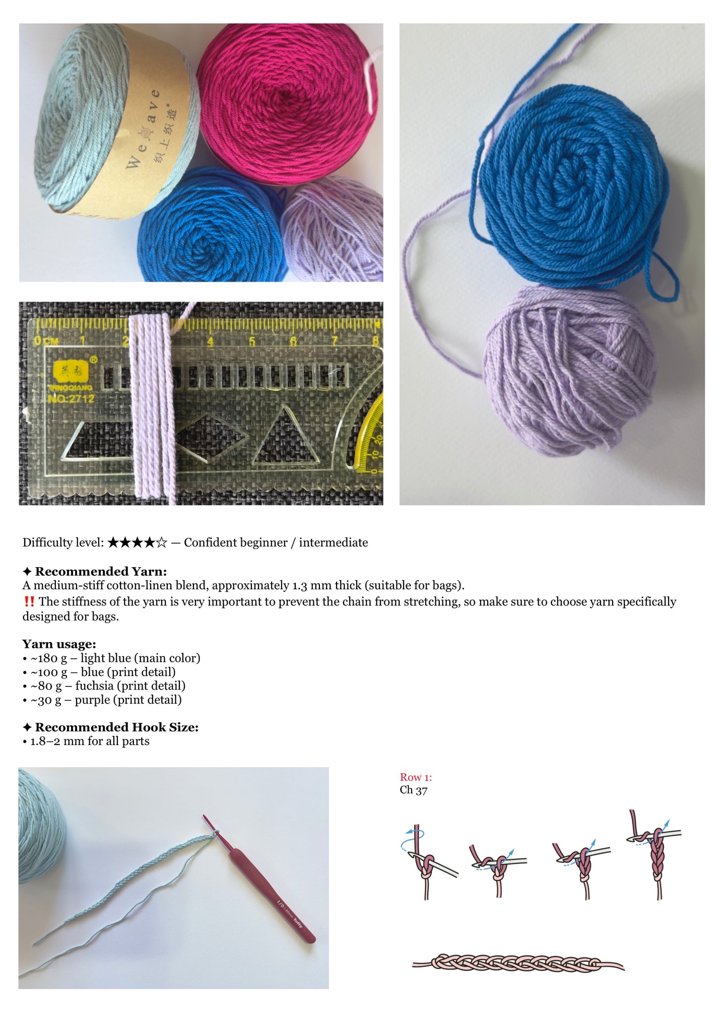 Elara Echo Crochet Bag – Full Tutorial (PDF+Video)