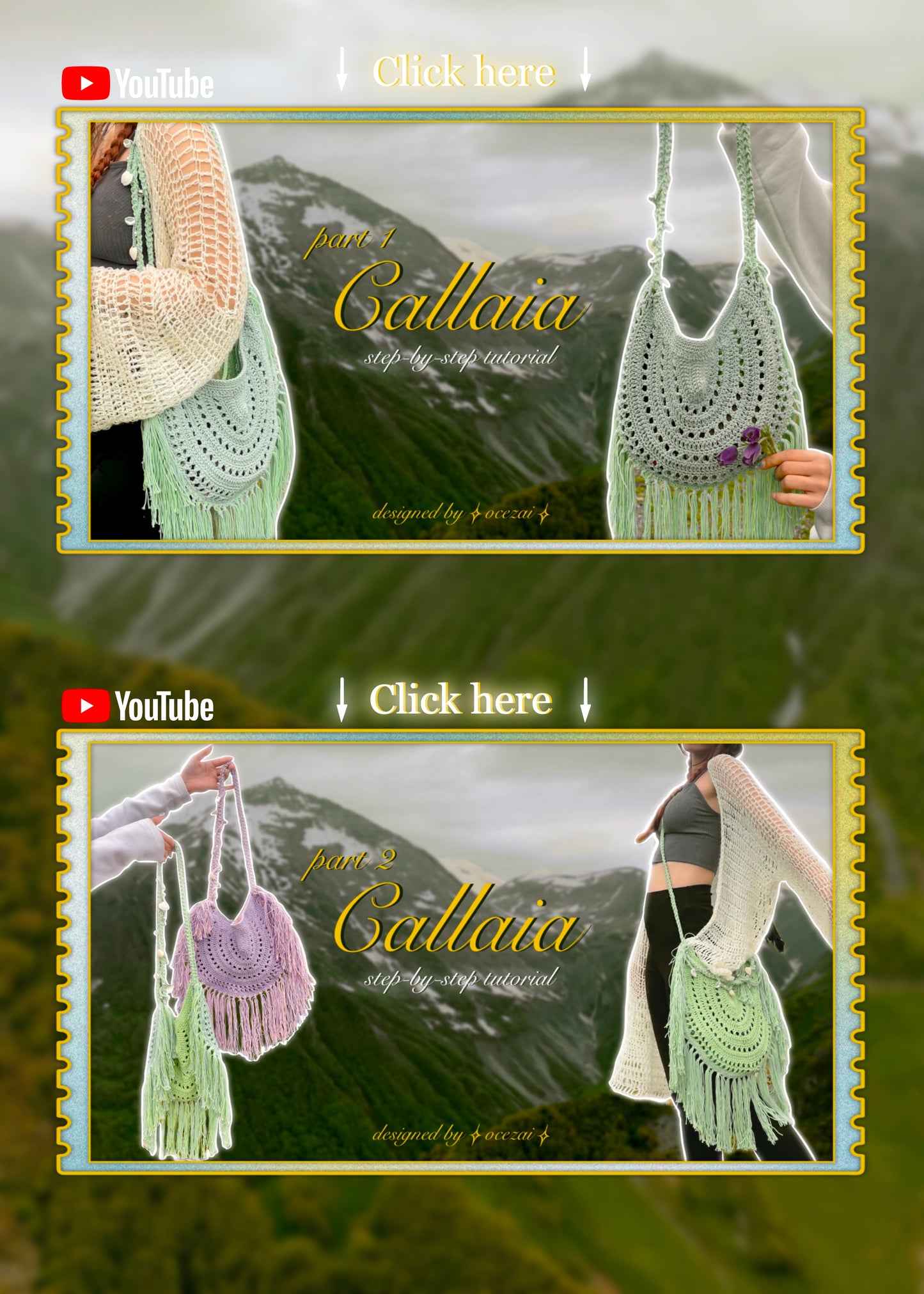 Callaia Crochet Bag – Full Tutorial (PDF+Video)